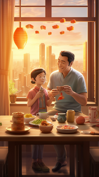 父亲 父亲节 温馨 坚强 爱护 关怀 教育 快乐 幸福 父爱