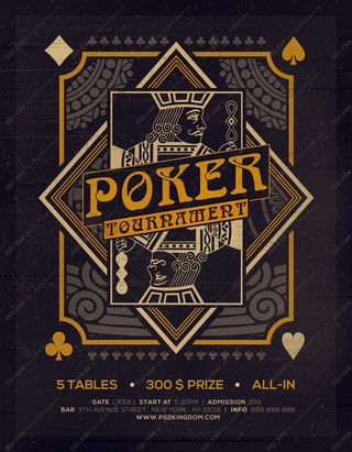 科技感多边形海报模板