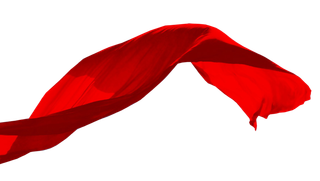 红色飘带免扣素材