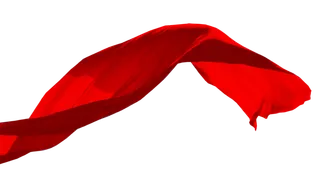 红色飘带免扣素材