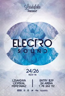 科技感多边形海报模板