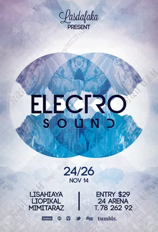 科技感多边形海报模板