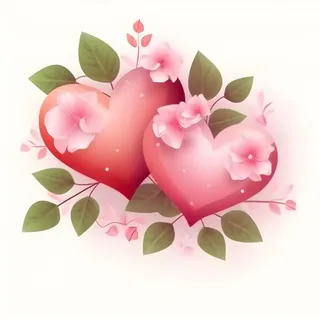 情人节520粉色爱心花浪漫海报素材背景