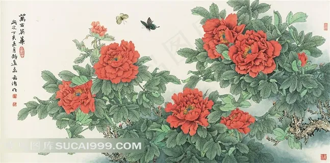工笔画 万古英华 工笔画 万古英华