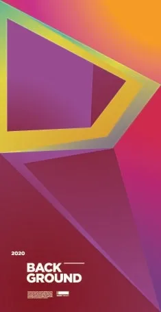 炫彩几何图形背景 几何艺术设计eps,ai矢量模版下载