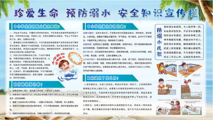 防溺水海报