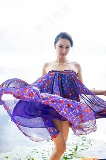 高清国内美女网红蓝夏高挑气质美女131写真图片