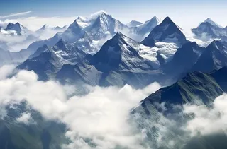 雪山风景摄影背景