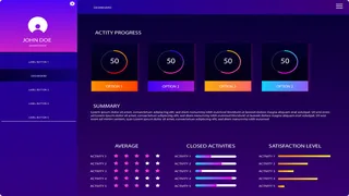 可视化大数据科技网页后台管理图表软件AI界面PSD模版素材源文件