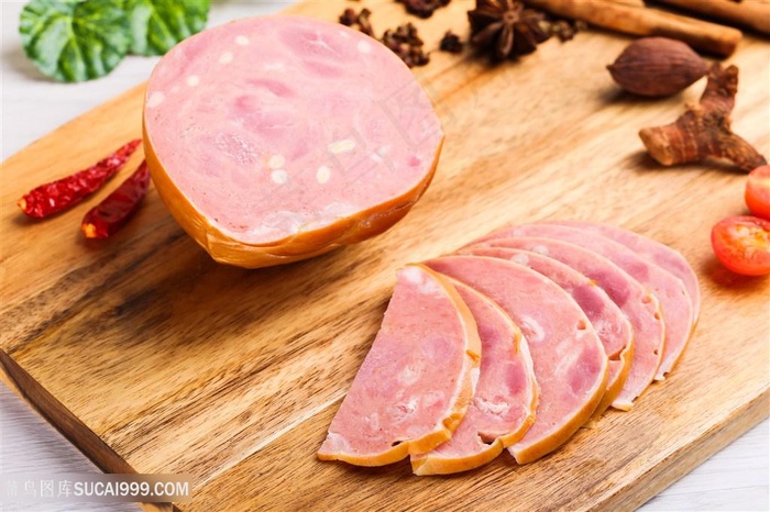 哈尔滨红肠切片