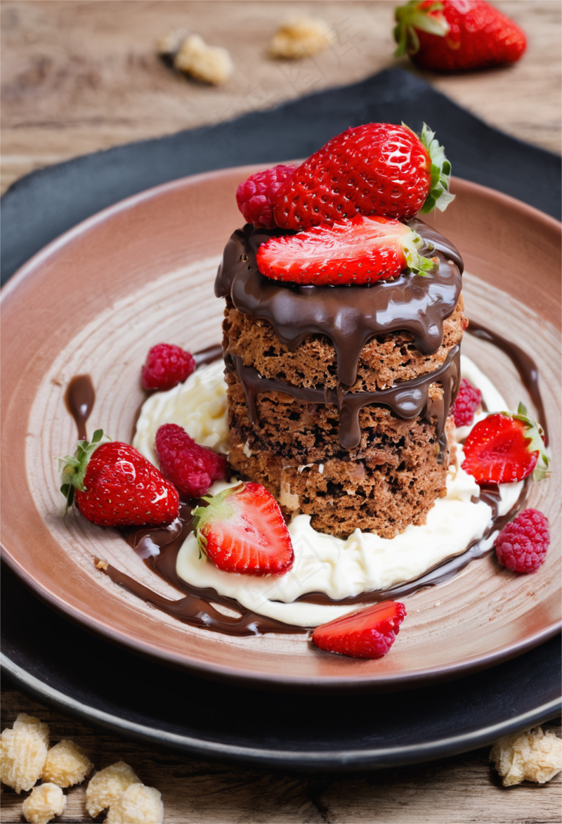 香甜蛋糕美食摄影图