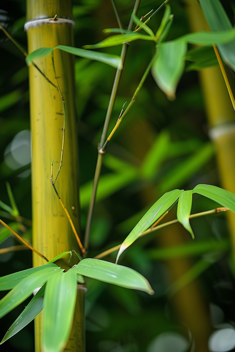 春夏竹林绿色清凉摄影图