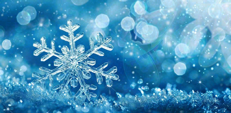 冬天雪花结冰寒冷大寒小寒大雪立冬冬至摄影图(1568x768)