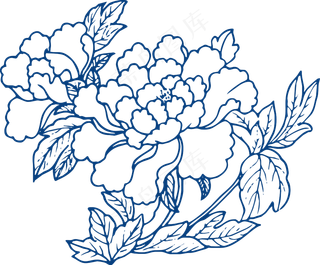 古代青花瓷图案花纹中国风图案祥云纹理传统图腾矢量AI设计PNG免扣素材