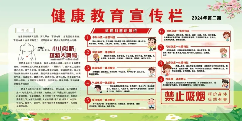 健康教育  体质科普psd模版下载