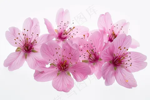 春日樱花花朵摄影图