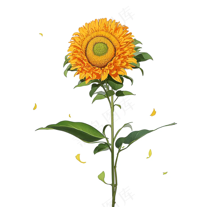黄色向日葵免抠素材88