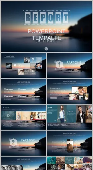 ios-动态PPT模板丨唯美简约丨全图型梦幻背景丨工作汇报03预览图