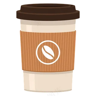 免抠纸杯咖啡