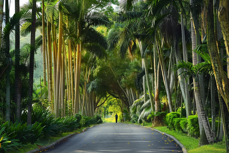 山林森林绿色大自然风景摄影图