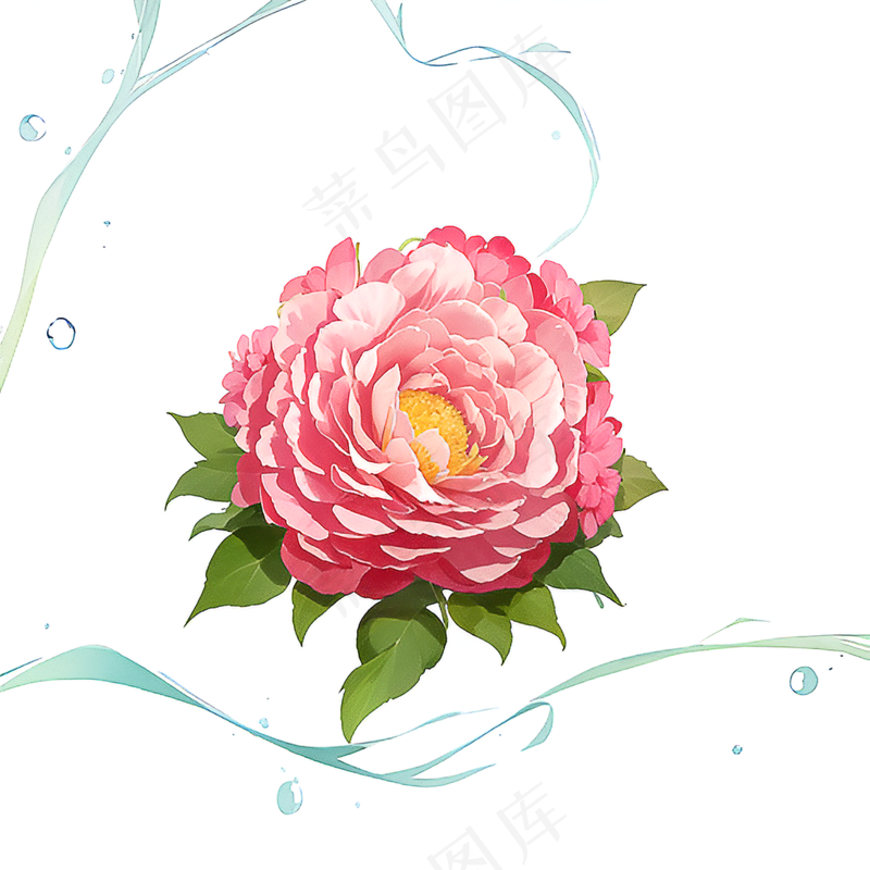 粉色花朵桃花玫瑰免抠素材88