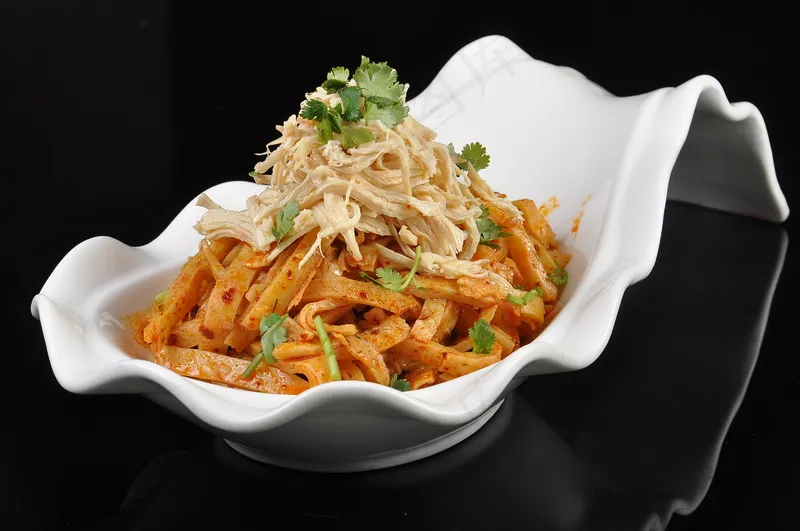鸡丝 拌莜面  19元