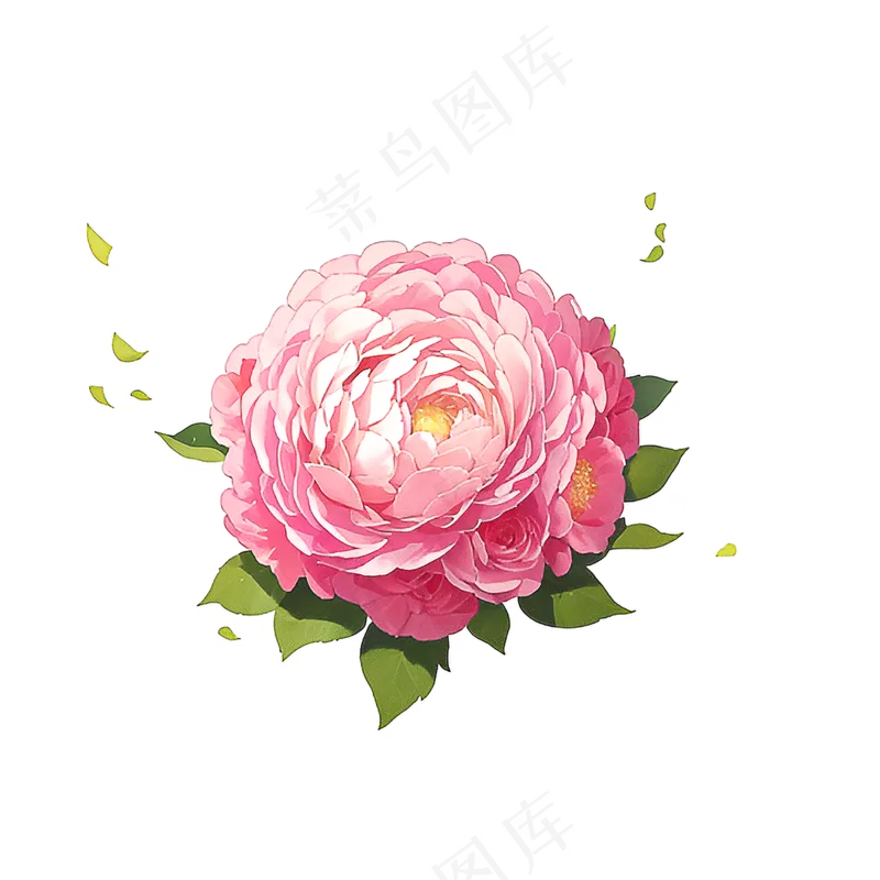 粉色花朵桃花玫瑰免抠素材53