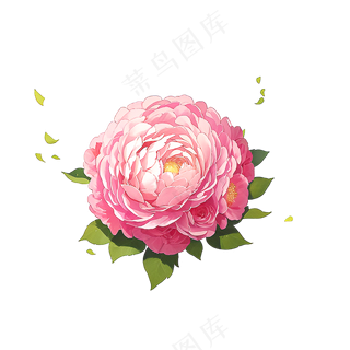 粉色花朵桃花玫瑰免抠素材53