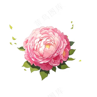 粉色花朵桃花玫瑰免抠素材53