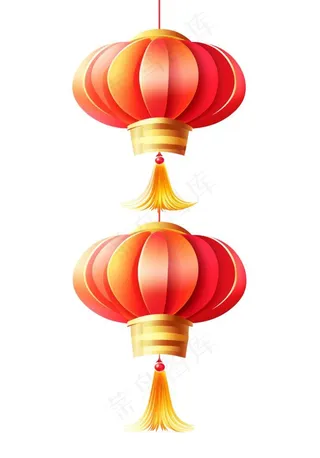 喜庆灯笼元素