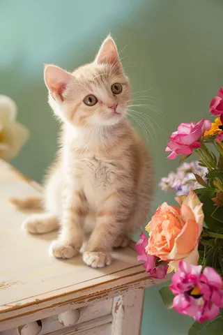 猫咪宠物猫可爱动物摄影图