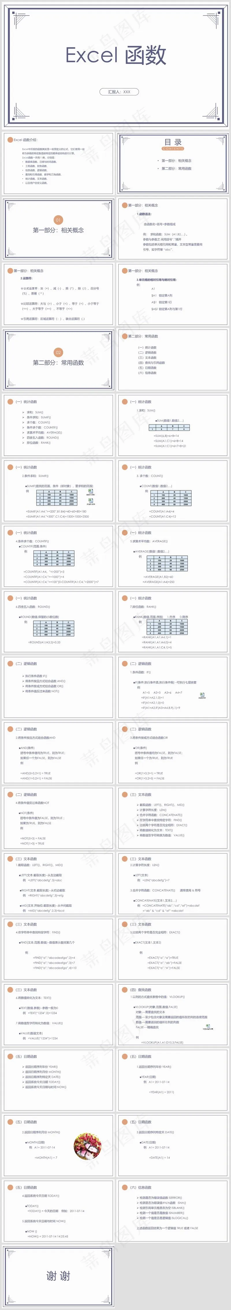 Excel办公丨表格编辑美化技巧丨表格办公培训PPT035