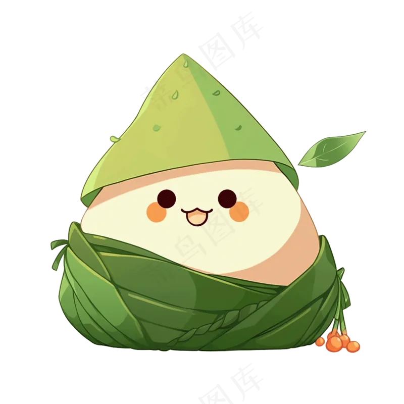 端午卡通粽子透明素材