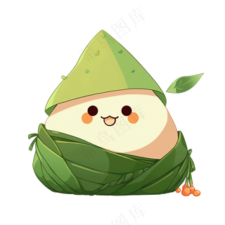 端午卡通粽子透明素材