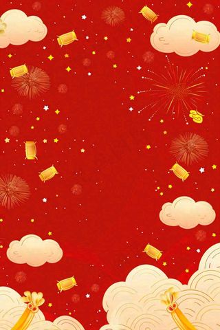 新年新春节日红色喜庆背景