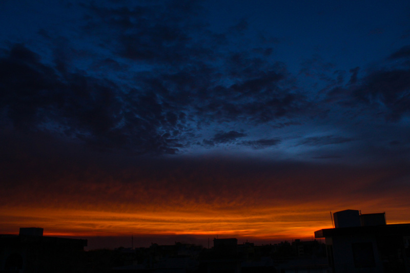 夕阳晚霞图片