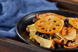 凉调凉拌藕片美食