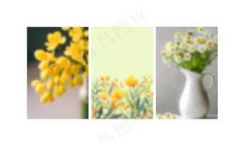 鲜花玻璃背景效果