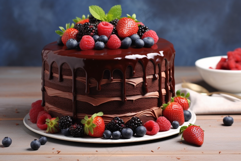 巧克力水果蛋糕生日蛋糕摄影图 巧克力水果蛋糕生日蛋糕摄影图