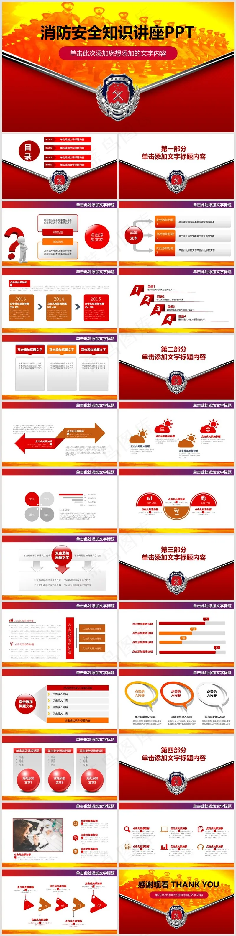 企业公司员工消防安全教育培训PPT模板029