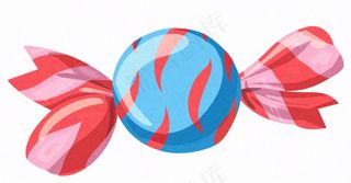 糖果甜蜜卡通插画免抠