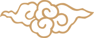 中式传统PNG免扣祥云中国风古典云吉祥图案工笔画创意素材 