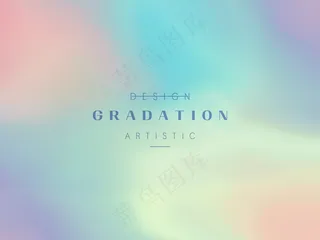 彩色暖色风渐变气泡活动海报 