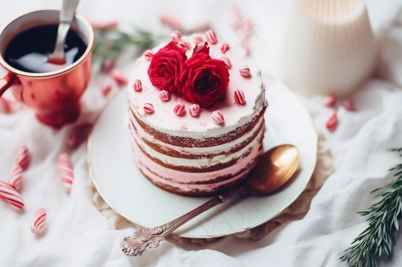 美味的蛋糕节日蛋糕甜点摄影图