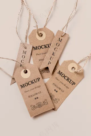 简约背景打折标签样机11