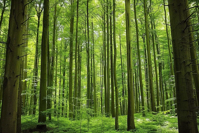 森林公园树林茂密绿色摄影图(4032x2688)