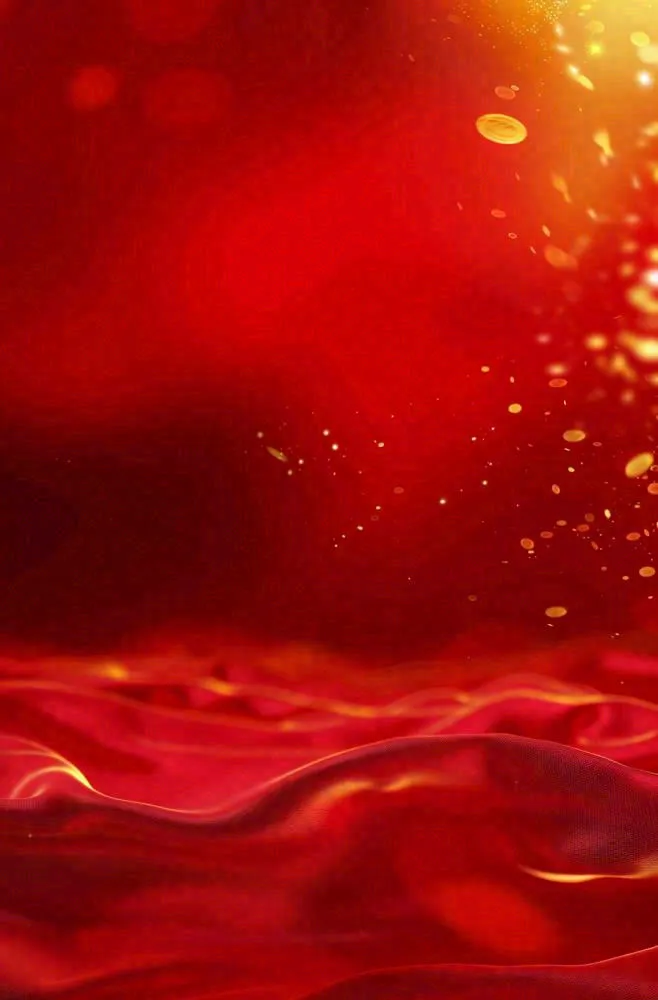 简约红色纹理背景金色颗粒光效科技线条国庆党建年会活动背景(896x1360)