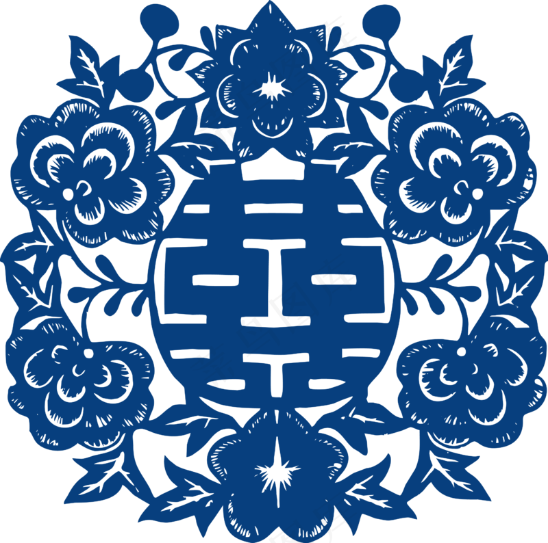 古代青花瓷图案花纹中国风图案祥云纹理传统图腾矢量AI设计免扣素材