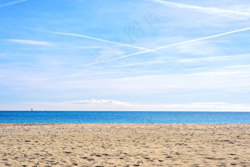 大海沙滩图片