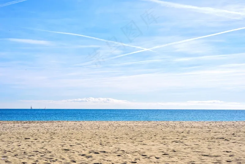 大海沙滩图片